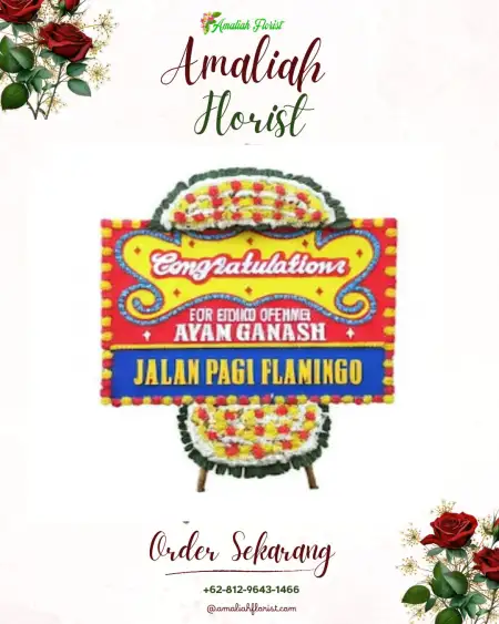Sewa Papan Bunga Gantar